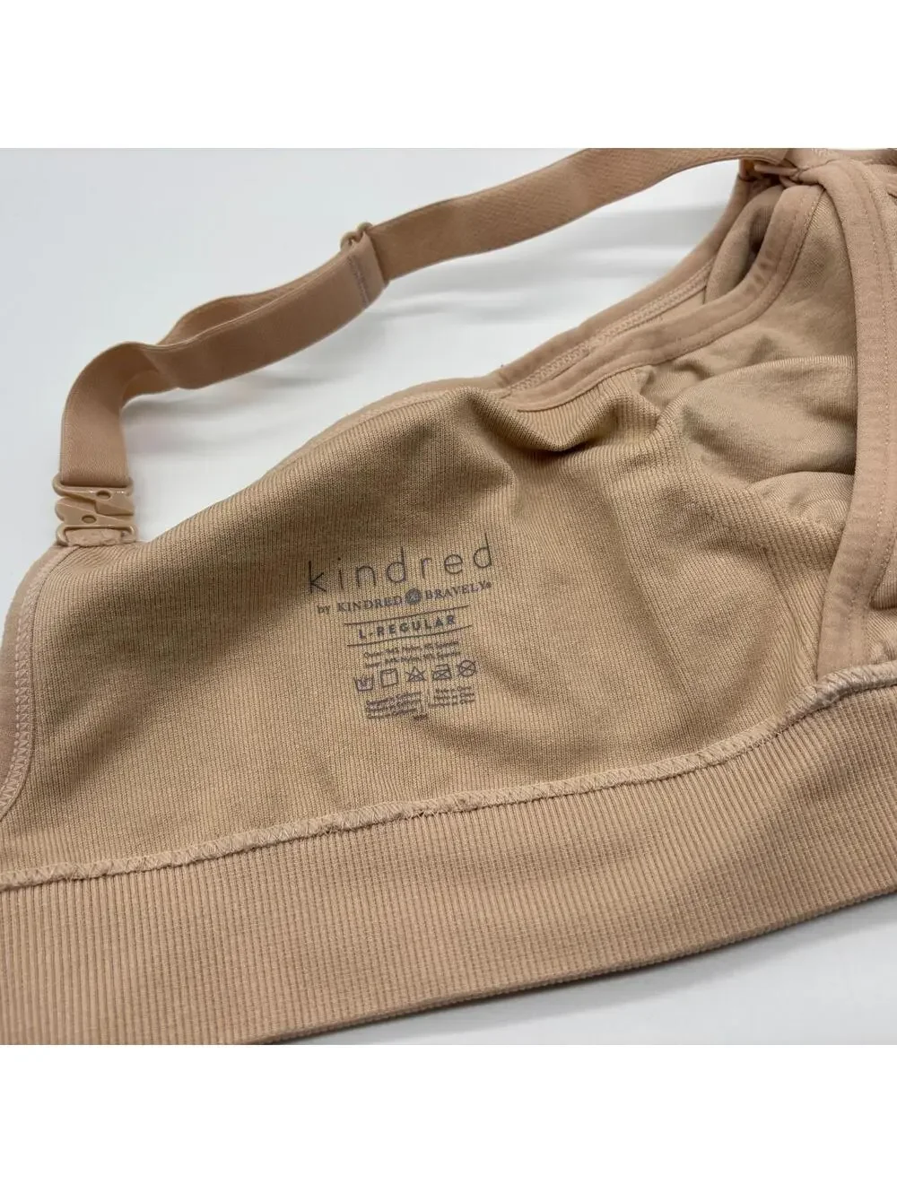 Kindred Bravely Nursing Bra Size Large Regular Tan Nude Color